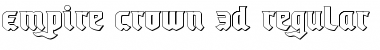 Download Empire Crown 3D Regular Font Title Preview