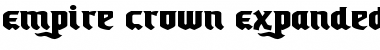 Download Empire Crown Expanded Expanded Font Title Preview