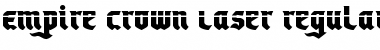 Download Empire Crown Laser Regular Font Title Preview