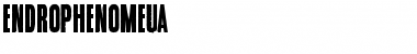 Download Endrophenomeua Regular Font Title Preview
