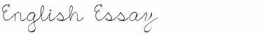 Download English Essay Regular Font Title Preview