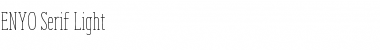 Download ENYO Serif Light Light Font Title Preview
