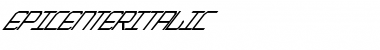 Download EpicenterItalic Regular Font Title Preview