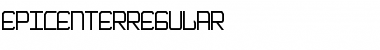 Download EpicenterRegular Regular Font Title Preview