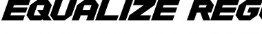 Download Equalize Regular Font Title Preview