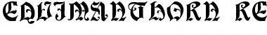Download Equimanthorn Regular Font Title Preview