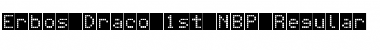 Download Erbos Draco 1st NBP Regular Font Title Preview