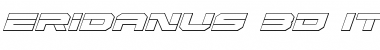 Download Eridanus 3D Italic Italic Font Title Preview