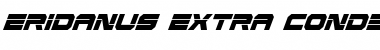 Download Eridanus Extra-Condensed Italic Extra-Condensed Italic Font Title Preview