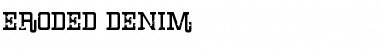 Download Eroded Denim Regular Font Title Preview