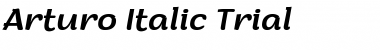 Download Arturo Trial Italic Font Title Preview