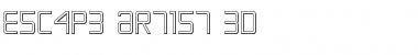 Download Escape Artist 3D Regular Font Title Preview