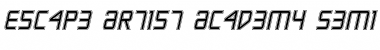 Download Escape Artist Academy Semi-Italic Semi-Italic Font Title Preview