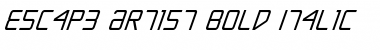 Download Escape Artist Bold Italic Bold Italic Font Title Preview