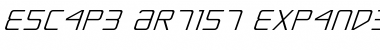Download Escape Artist Expanded Italic Expanded Italic Font Title Preview