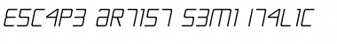 Download Escape Artist Semi-Italic Semi-Italic Font Title Preview