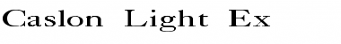 Download Caslon-Light Ex Regular Font Title Preview