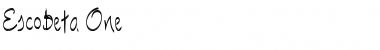 Download Escobeta One FFP Font Title Preview