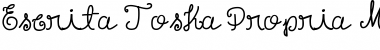 Download Escrita Toska Propria Med Italic Font Title Preview