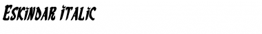Download Eskindar Italic Italic Font Title Preview