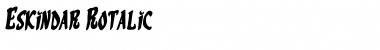 Download Eskindar Rotalic Italic Font Title Preview