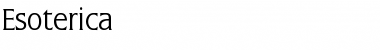 Download Esoterica Regular Font Title Preview