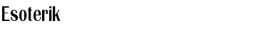 Download Esoterik Regular Font Title Preview