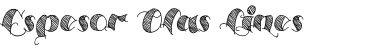 Download Espesor Olas Lines Regular Font Title Preview