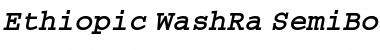 Download Ethiopic WashRa SemiBold Slant SemiBold Font Title Preview