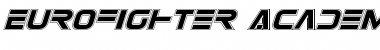 Download Eurofighter Academy Italic Italic Font Title Preview