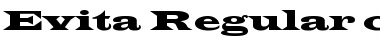 Download Evita Regular Font Title Preview