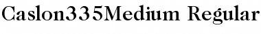 Download Caslon335Medium Regular Font Title Preview