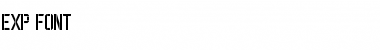 Download EXP FONT Regular Font Title Preview