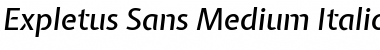 Download Expletus Sans Medium Italic Font Title Preview