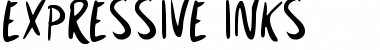 Download Expressive Inks Regular Font Title Preview