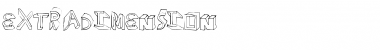 Download ExtraDimension Regular Font Title Preview