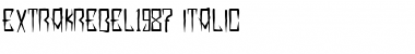 Download EXTRAKREBEL1987 Italic Font Title Preview