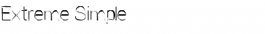 Download Extreme Simple Regular Font Title Preview