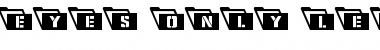 Download Eyes Only Leftalic Italic Font Title Preview