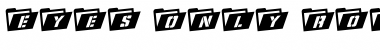 Download Eyes Only Rotalic Italic Font Title Preview