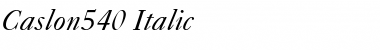Download Caslon540 RomanItalic Font Title Preview