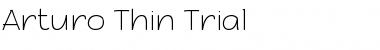 Download Arturo Trial Thin Font Title Preview