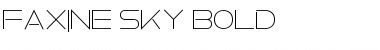 Download Faxine Sky Bold Font Title Preview