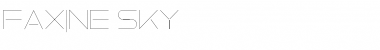 Download Faxine Sky Regular Font Title Preview