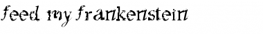Download feed my frankenstein Regular Font Title Preview