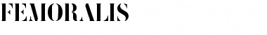 Download FEMORALIS Regular Font Title Preview