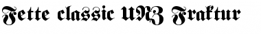 Download Fette classic UNZ Fraktur Regular Font Title Preview