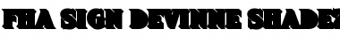Download FHA Sign DeVinne Shade25NC Regular Font Title Preview