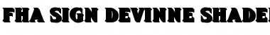 Download FHA Sign DeVinne ShadeNC Regular Font Title Preview