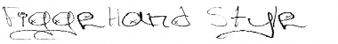 Download Figge Hand Style Regular Font Title Preview